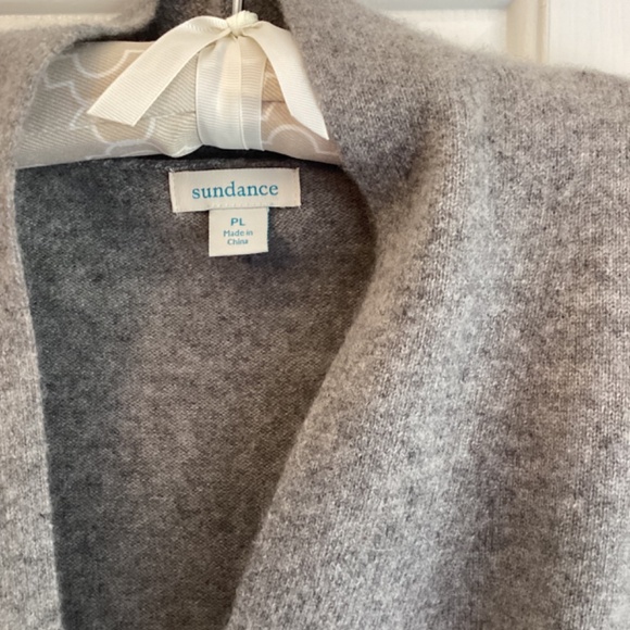Sundance Eva Cashmere Faux-Wrap Sweater - Picture 2 of 3